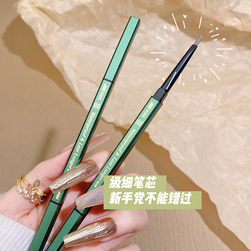 xixi Waterproof long-lasting long-lasting eyebrow Pencil, specially designed for makeup artists, is a natural, three-dimensional, and extremely fine double-ended eyebrow pencil with distinct roots Specification drawing