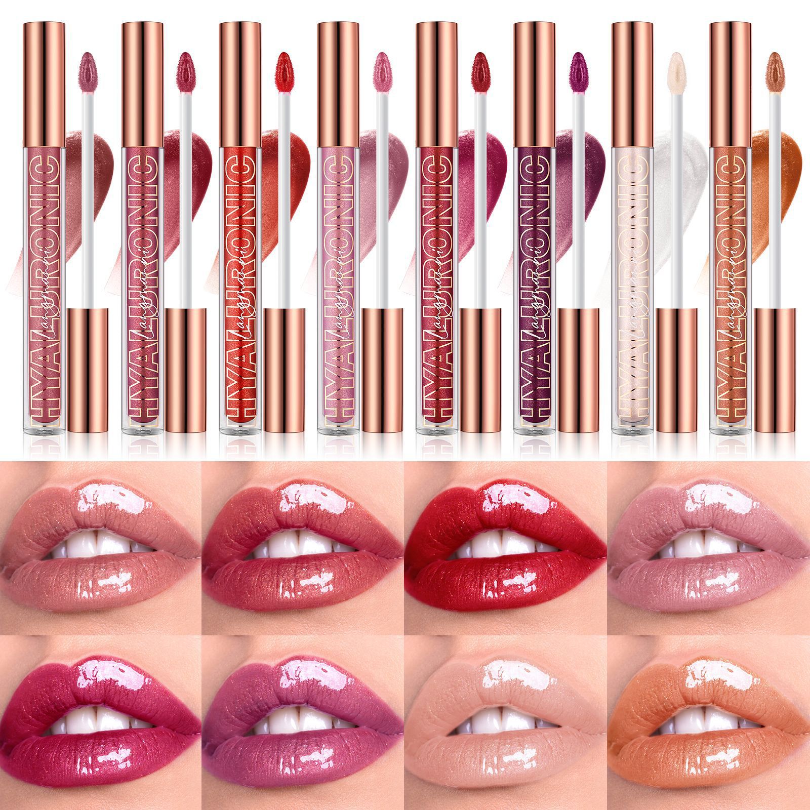 LANGMANNI Lip gloss glitter lip gloss is available in 8 colors full figure