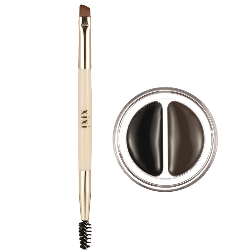 xixi Long-lasting setting Eyebrow gel, eyeliner Gel, Eyebrow Makeup Pen two-in-one, waterproof and non-smudging, a beginner's eyebrow drawing wonder Item Picture