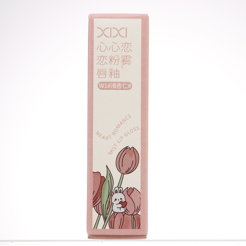 xixi Xin Xin Lian Lian Powder Mist Velvet Lip Gloss is not easy to stick to the glass and does not fade easily. This energetic lipstick makes the skin fairer and is affordable for students Application Scenario