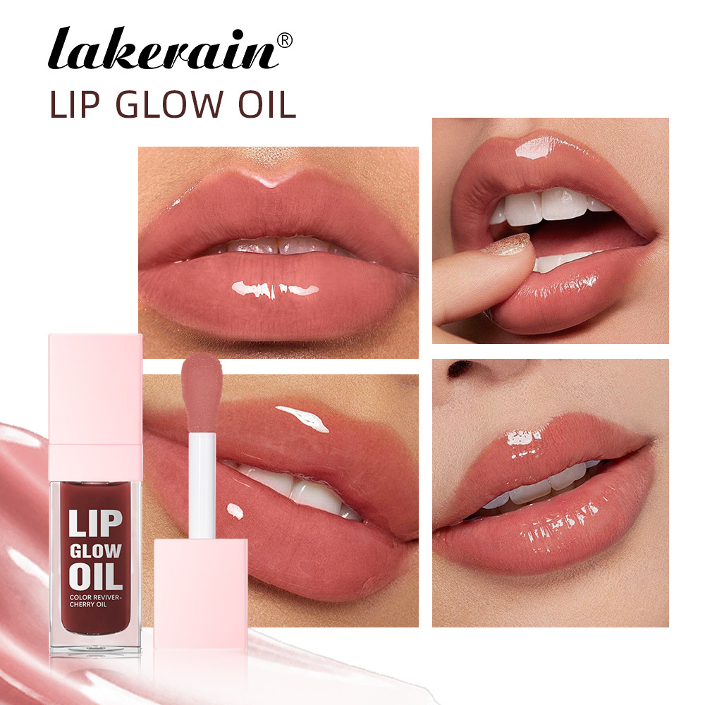 Lakerain square Tube Lip Oil Transparent and pouty lip gloss Specification drawing