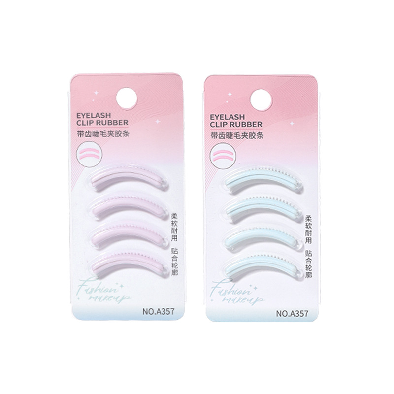 LMLTOP toothed eyelash clips, 4-piece set, universal elastic TPR replacement strips, wholesale A357 Item Picture