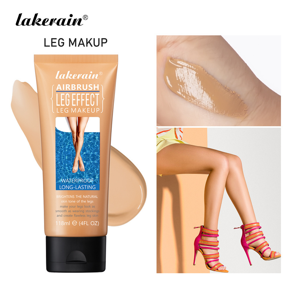 Cross-border lakerain LEG MAKEUP, golden-brown skin tone, leg highlights, leg makeup Specification drawing