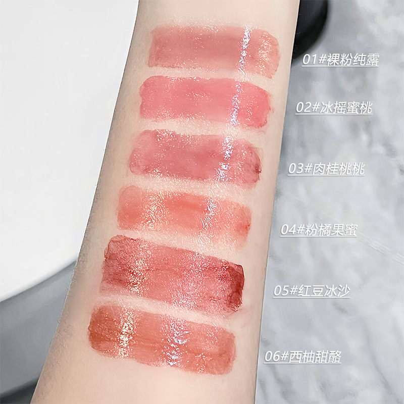 Sensory Party's new sweet and cool mirror lip gloss, affordable student lipstick, light makeup, lip gloss and makeup on Xiaohongshu Application Scenario