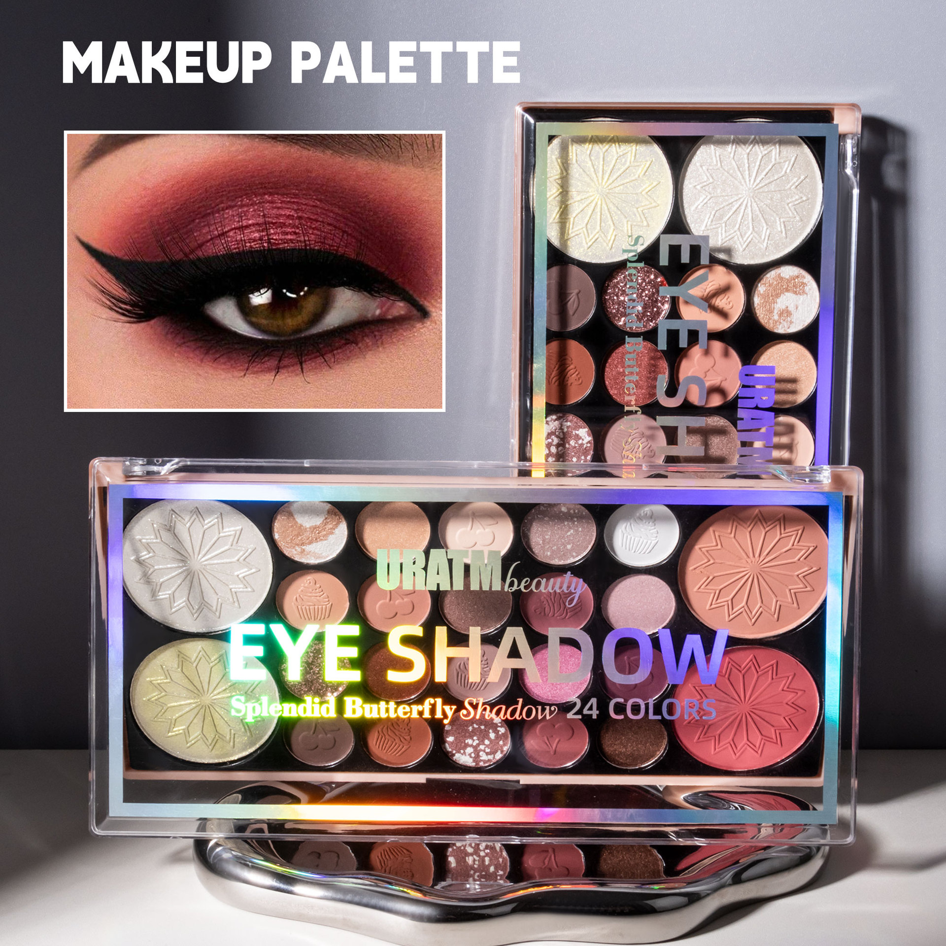 Cross-border bestseller: 24-color multi-functional all-in-one makeup palette, matte, pearlescent, eyeshadow, lipstick, blush, contour and highlight all in one Specification drawing