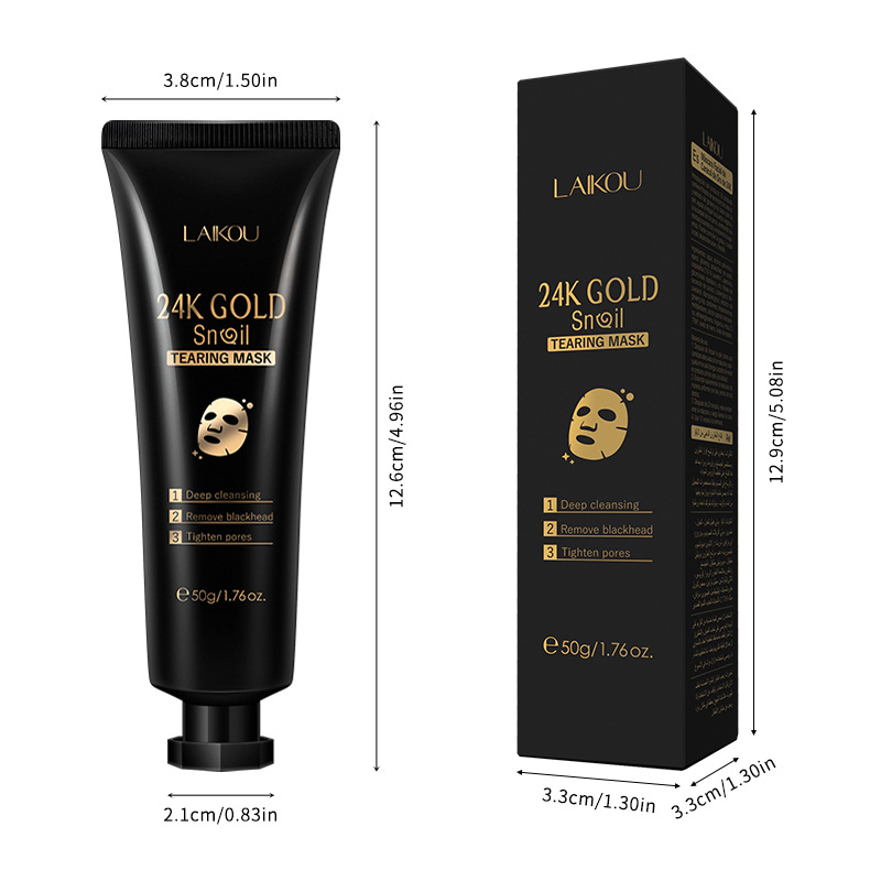 LAIKOU Gold Leaf Peel-off Mask 50g (Color box) Pore Cleansing Skin care products Cross-border supply Item Picture