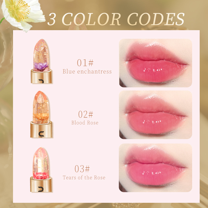 NOVO Flower Warm Sensation Lipstick is moisturizing, nourishing, long-lasting and does not fade easily. It is a pseudo-natural whitening lipstick for students Specification drawing
