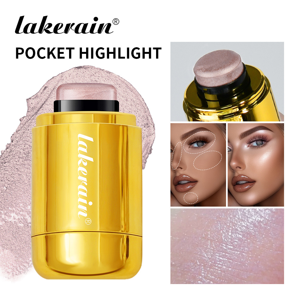 Cross-border lakerain Rotating Highlight Stick Natural three-dimensional facial contouring stick details Picture