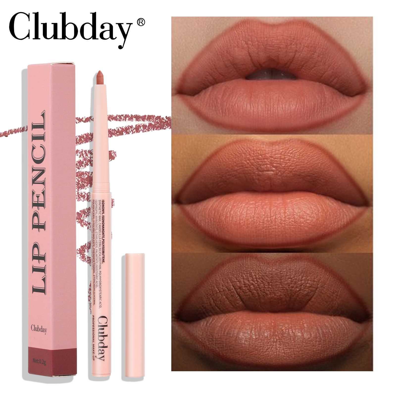 Cross-border makeup easy to apply, rotating lipstick pen not easy to smudge, matte natural lipstick, lip liner pen for export wholesale details Picture