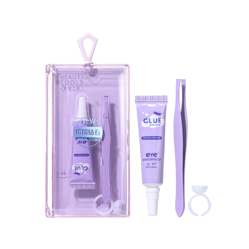 LMLTOP False eyelash Auxiliary Tools 3-piece Set, eyelash glue, Eyebrow clip, Glue Cup Combination Set SY550 Item Picture