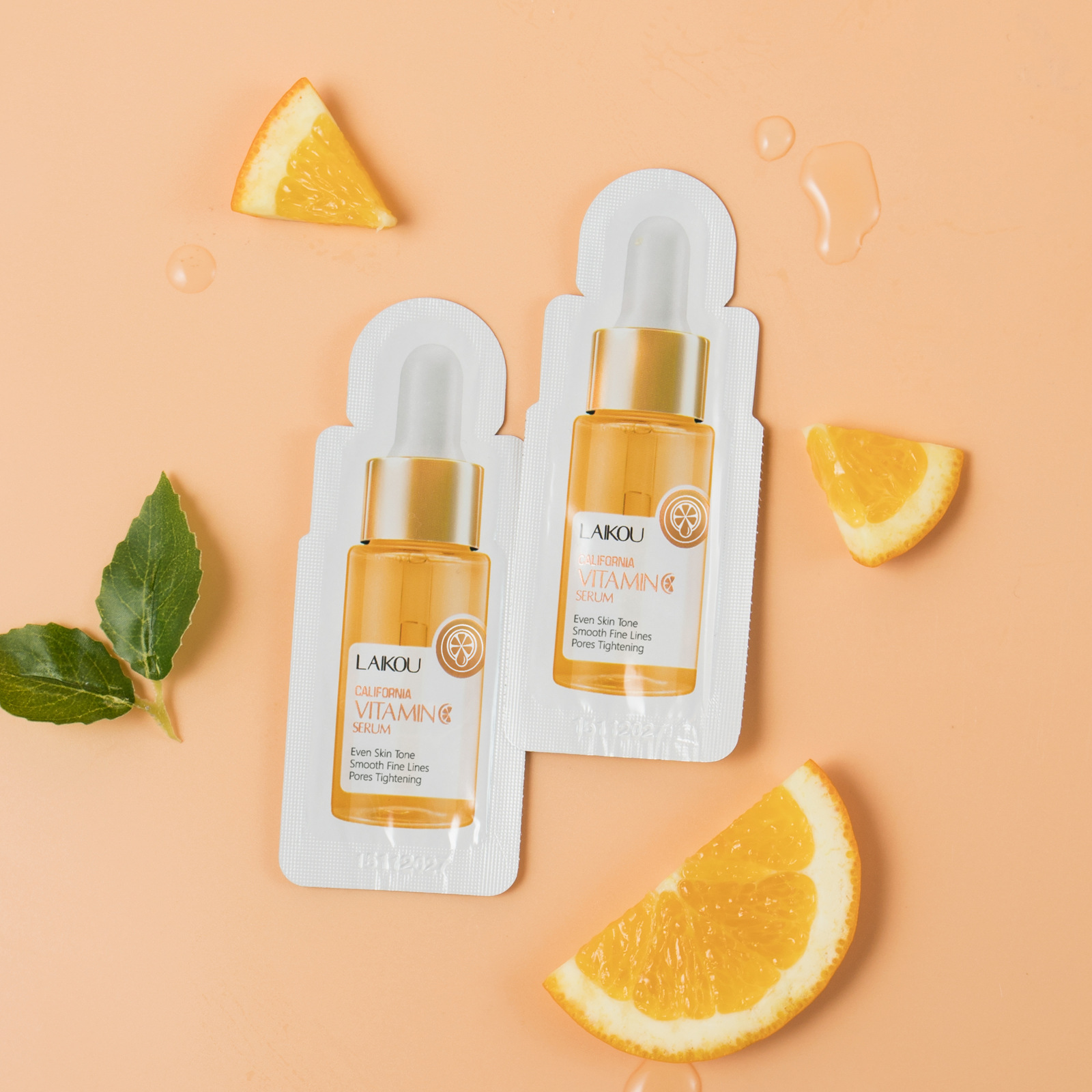 Cross-border Laicome Vitamin C Essence Bag 1.5ml Hydrating and Moisturizing Essence Original Liquid Cosmetics manufacturer wholesale full figure