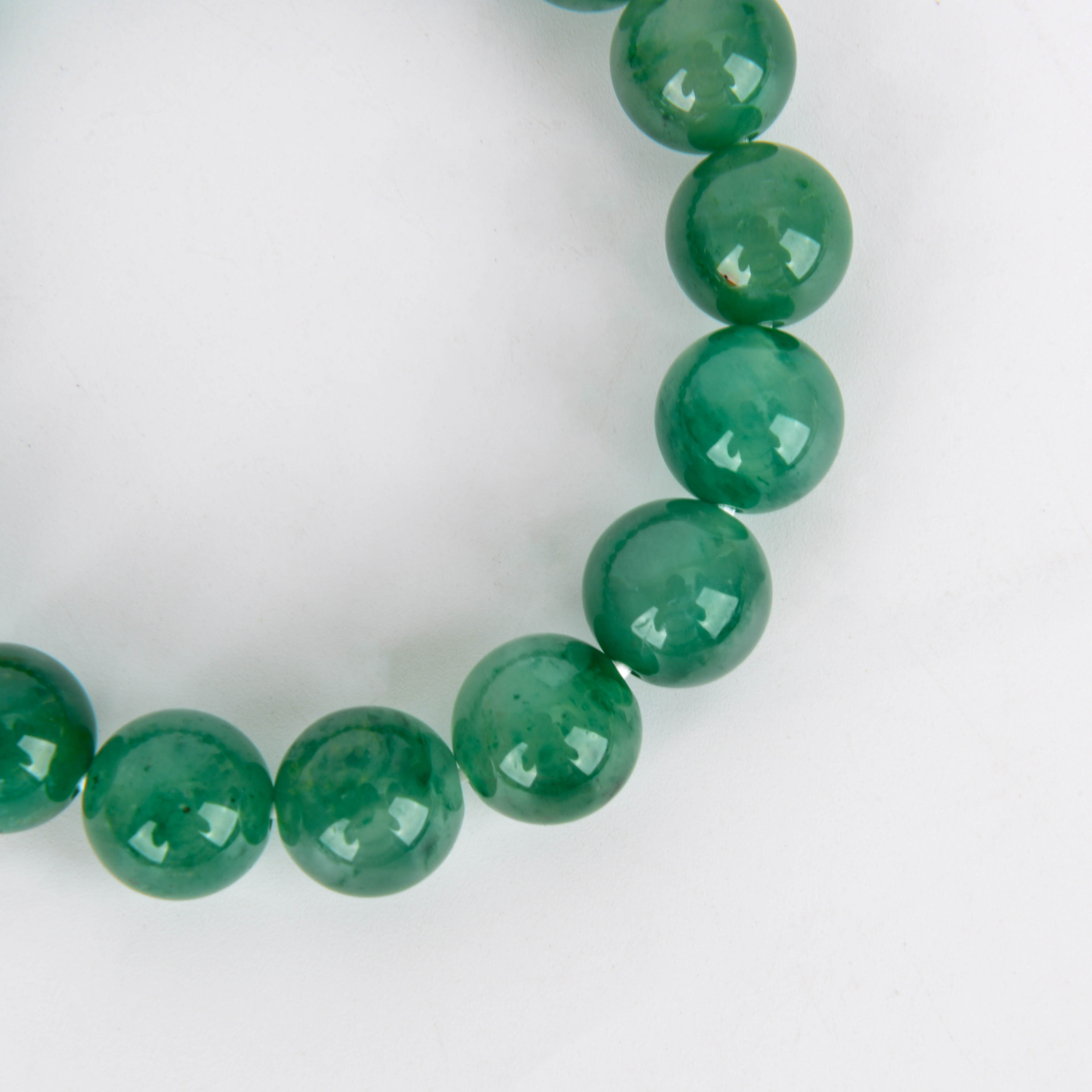 Natural Dongling jade round bead bracelet, sand gold stone, Indian jadeite color jade bracelet, live-streaming jade jewelry wholesale Item Picture