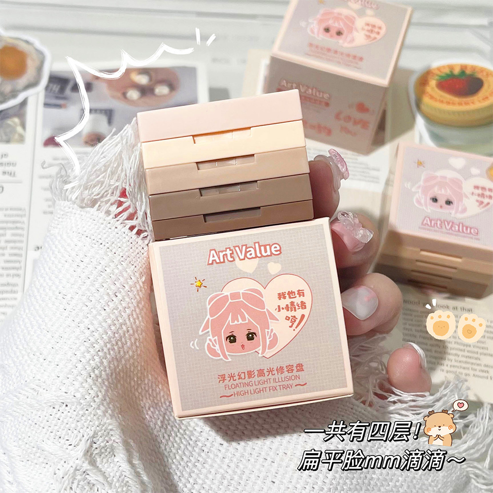 New Art Value embossed Emotional Contouring High-gloss one box four-color matte Contouring tray Cross-border affordable wholesale details Picture