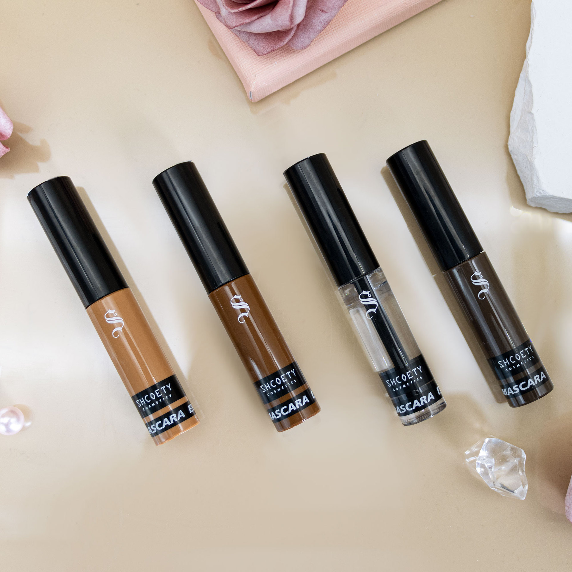 SHCOETY eyebrow gel is natural and long-lasting, waterproof and sweat-proof. It doesn't fade or smudge and sets the shape. 4-color eyebrow gel is available across borders details Picture