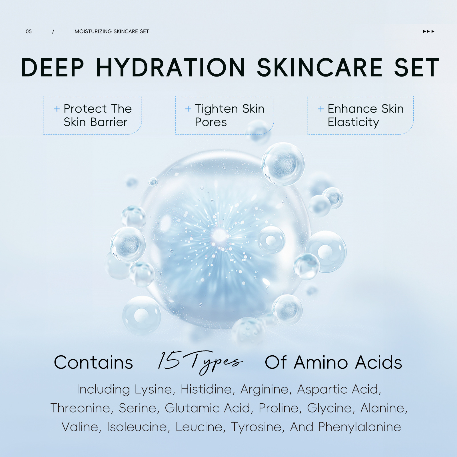 The new cross-border product Laikou three-piece set (essence + eye cream + face cream) moisturizing skin care products are in stock from the manufacturer Application Scenario