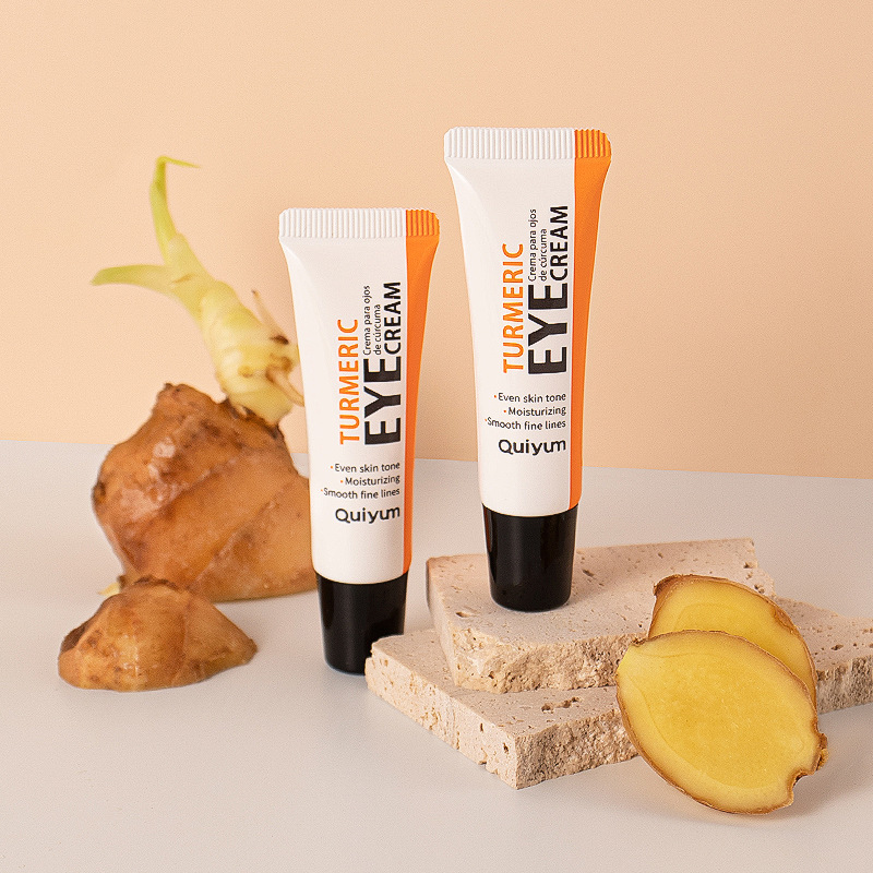 Manufacturer's in-stock cross-border QUIYUM Turmeric Root Powder Eye Cream 15g hydrating, moisturizing, nourishing and caring eye cream wholesale full figure