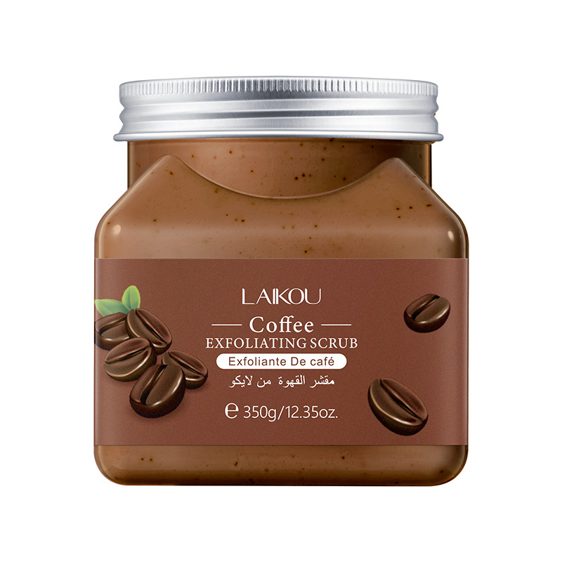 Laikou Body Coffee Scrub 350g from the manufacturer, a cross-border skincare product for cleaning pores and keratin Item Picture