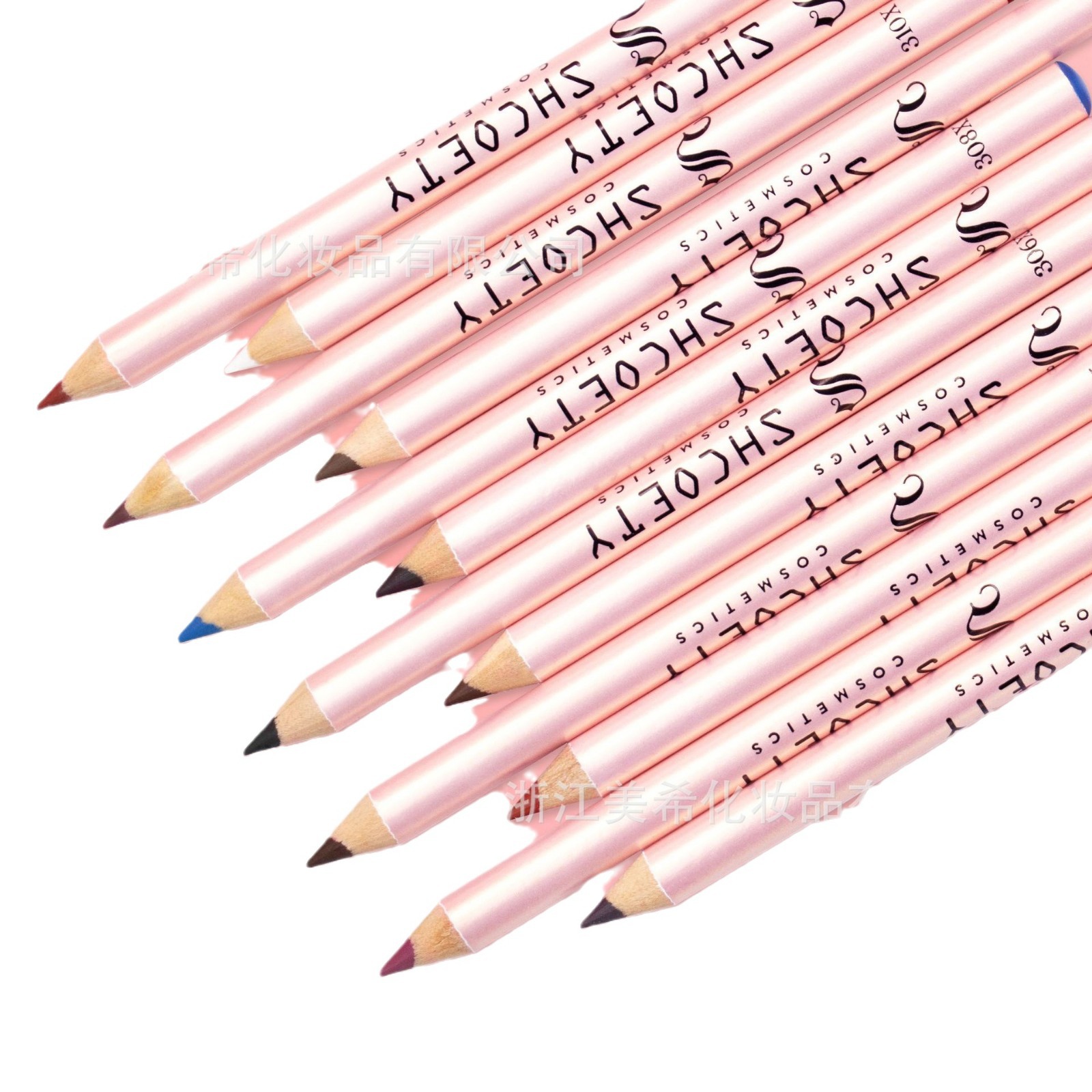 SHCOETY's new 12-color matte nude lipstick and colored lip liner pen set offers long-lasting and non-fading European and American makeup Item Picture