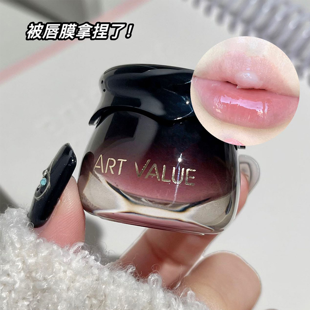 Art Value Little Black Can Lip Mask Moisturizing and Nourishing Lip Balm Refreshing and non-greasy Versatile Lip Makeup Affordable Cross-border Batch details Picture