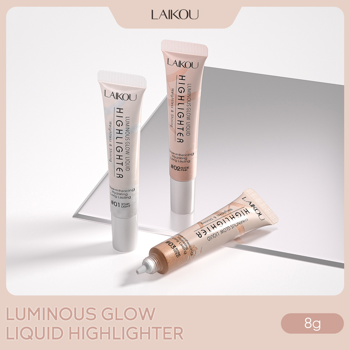 The temu version is available in three colors. LAIKOU 8g (tube) Highlighter Cream can cover blemishes for facial contouring full figure