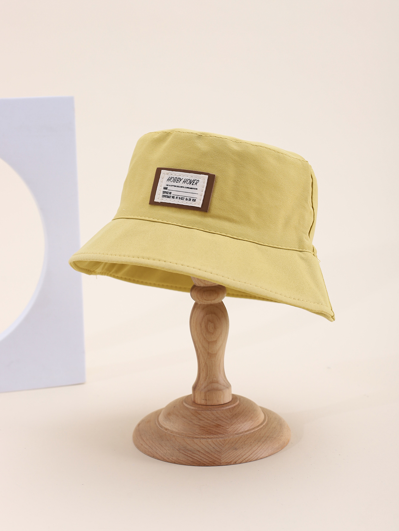 Spring and summer bestseller Children's HOBBY HOVER single-sided fisherman hat Cute Cartoon classic versatile personality Children's single-sided fisherman hat with built-in drawstring on the inner side Specification drawing