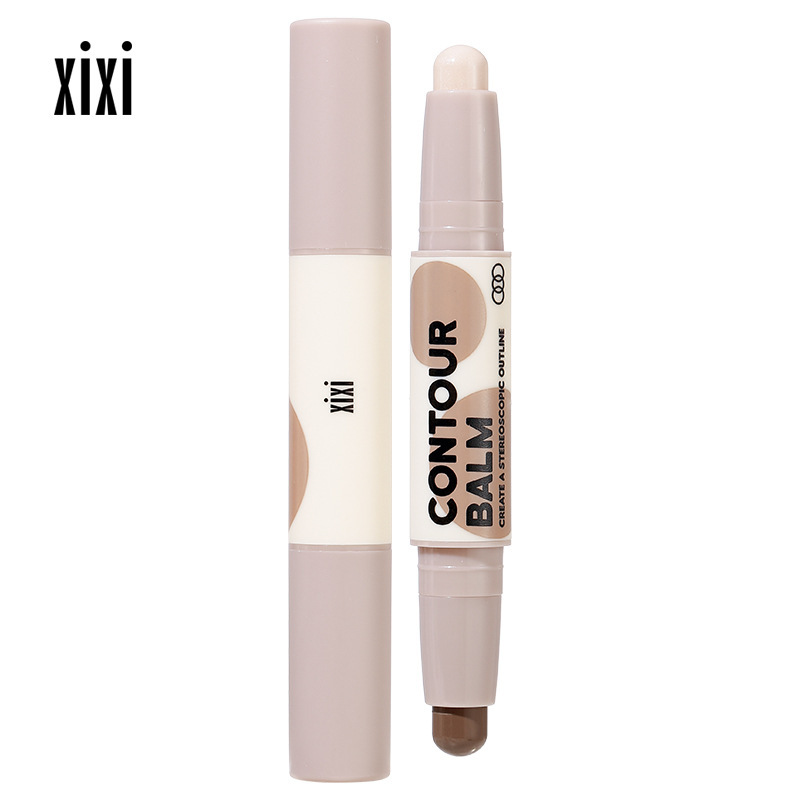 xixi Art Shaping Stick, double-headed shadow pen, face brightening, three-dimensional matte, nose shadow, side profile Item Picture