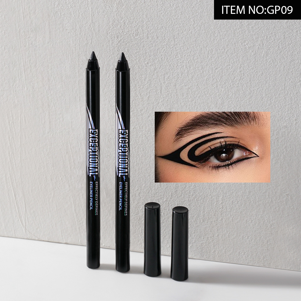GIGIROSE small plastic stem eyeliner pen has a rich color, dries quickly, is water-resistant, sweat-resistant and not easy to smudge full figure