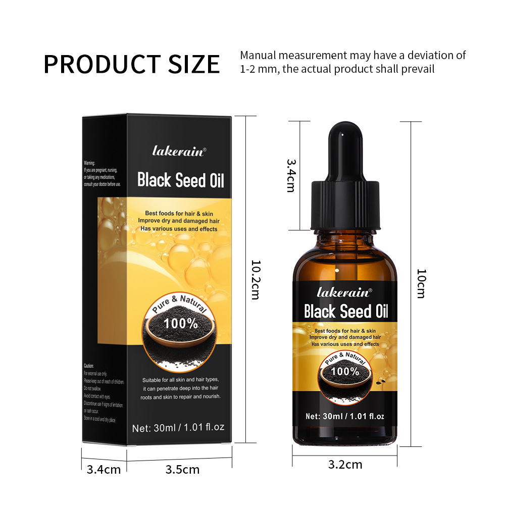 Cross-border new product lakerain Black Seed Oil Eyelash and Eyebrow Liquid Item Picture