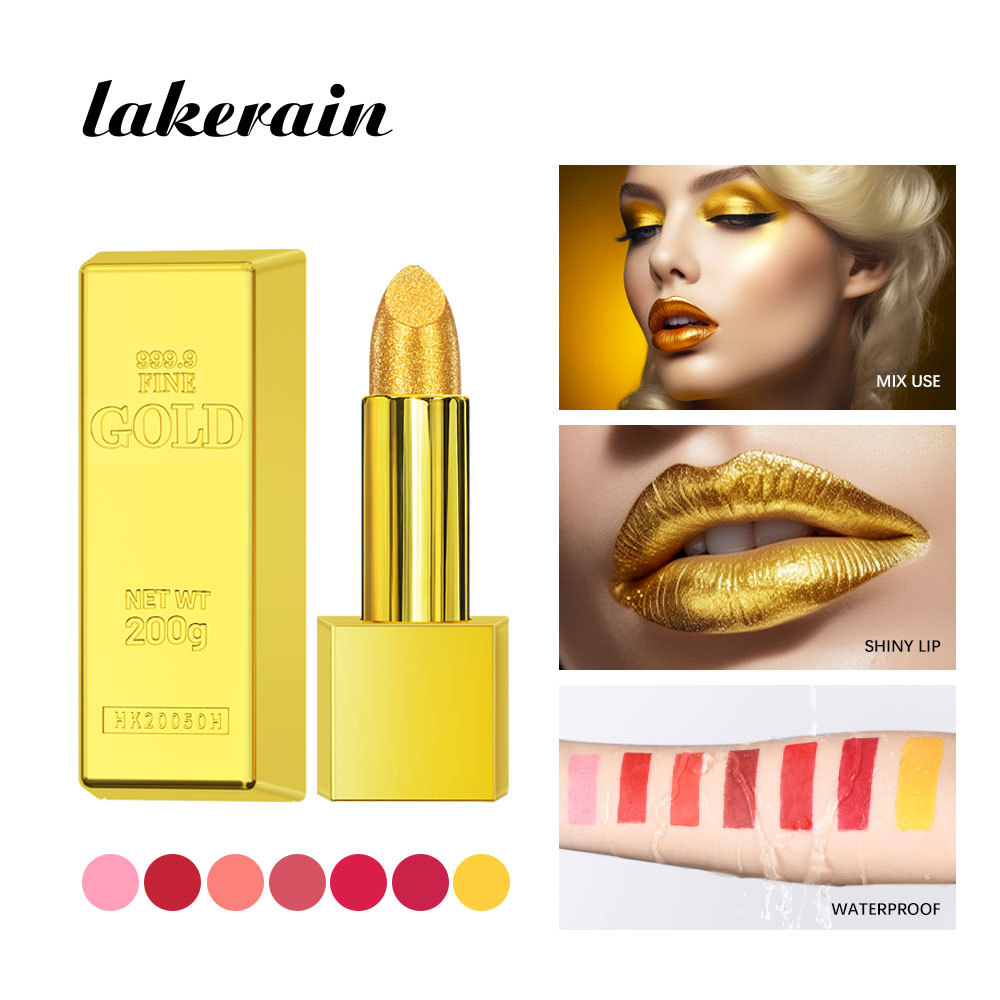 lakerain Golden Lipstick Velvet matte cream lipstick full figure