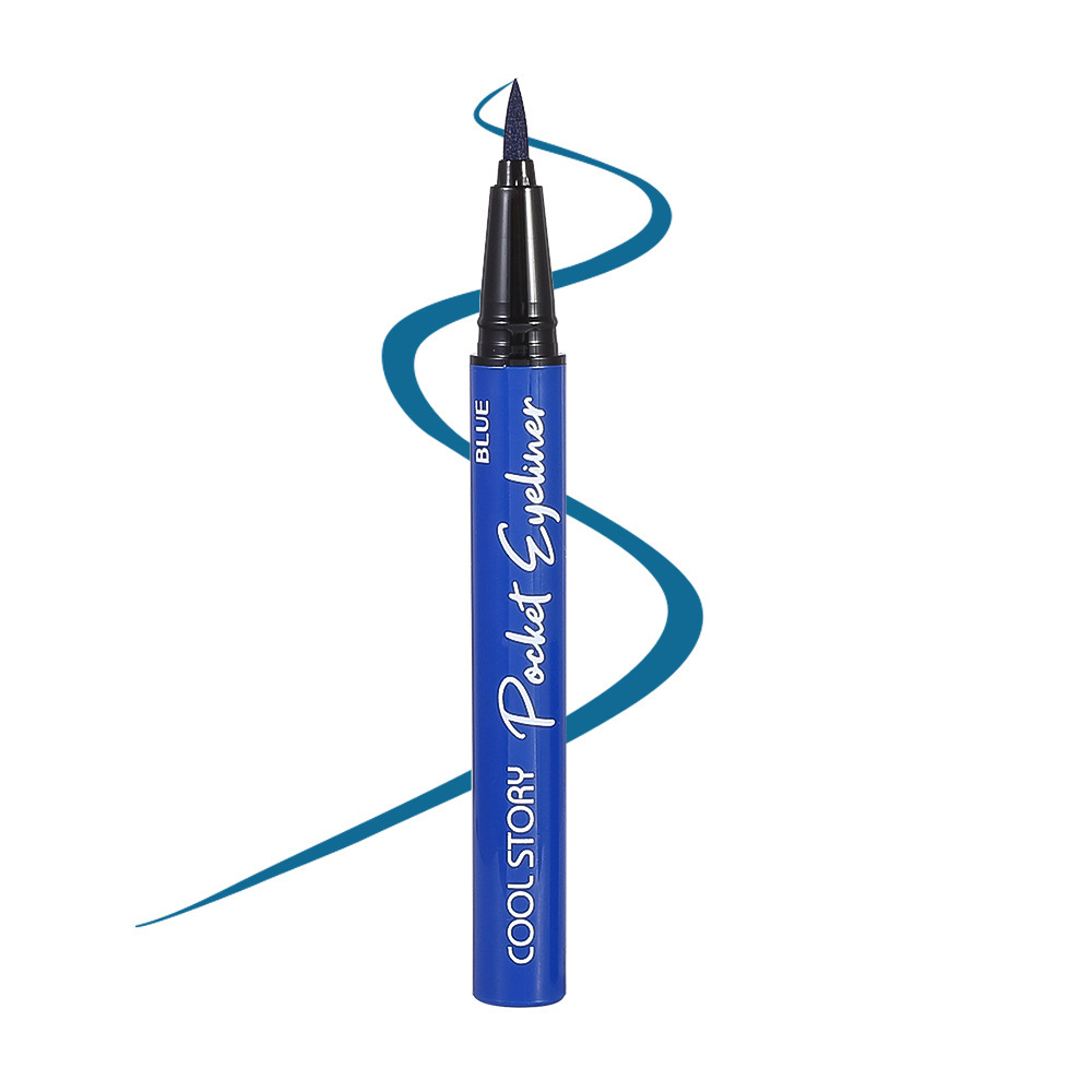 cool story Pocket Eyeliner Straight Liquid quick-drying eyeliner liquid pen Easy to color Lazy makeup Item Picture