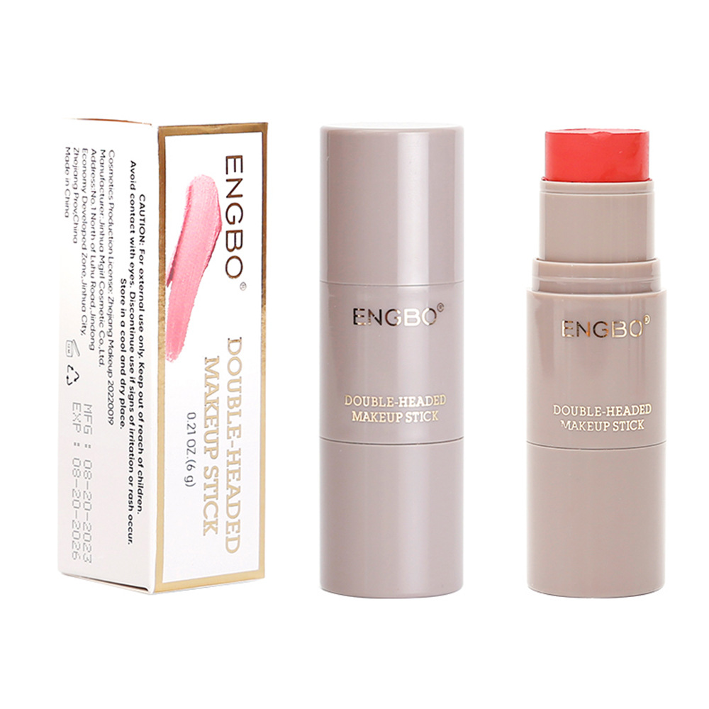 ENGBO's new contouring stick: Amazon's best-selling 6-color double-headed high-gloss stick, brightening blush stick, and three-dimensional shadow stick Item Picture
