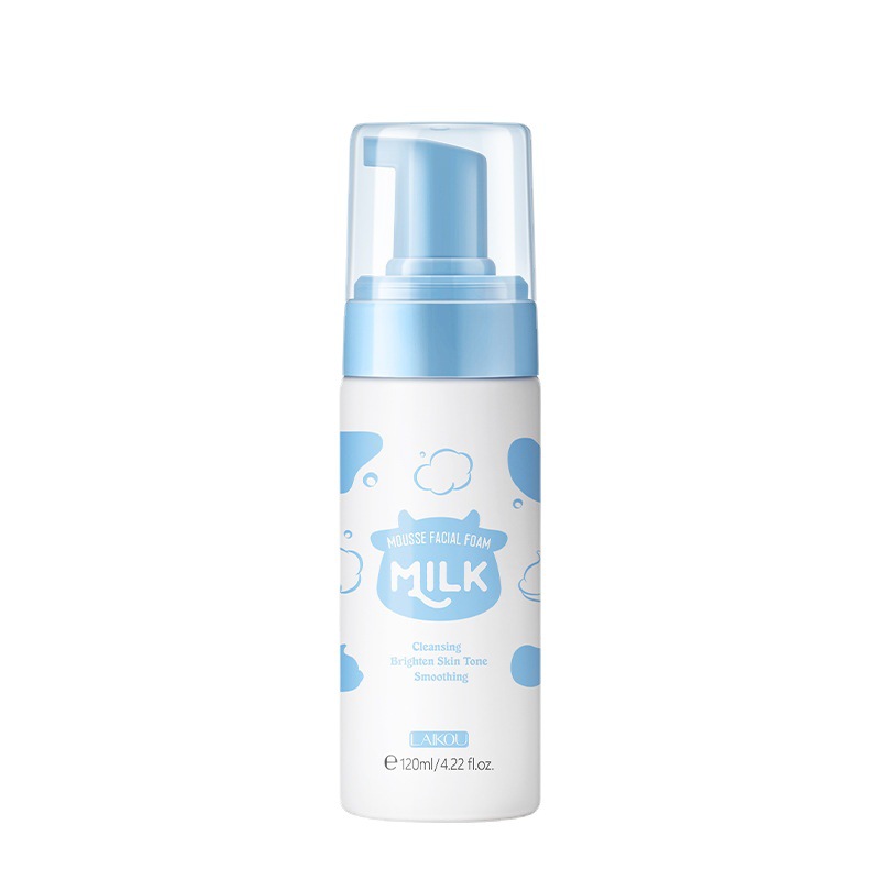 LAIKOU Milk Cleansing Mousse 120ml Pore-cleaning Skin Care products wholesale temu Shrimp Peel Cross-border Item Picture