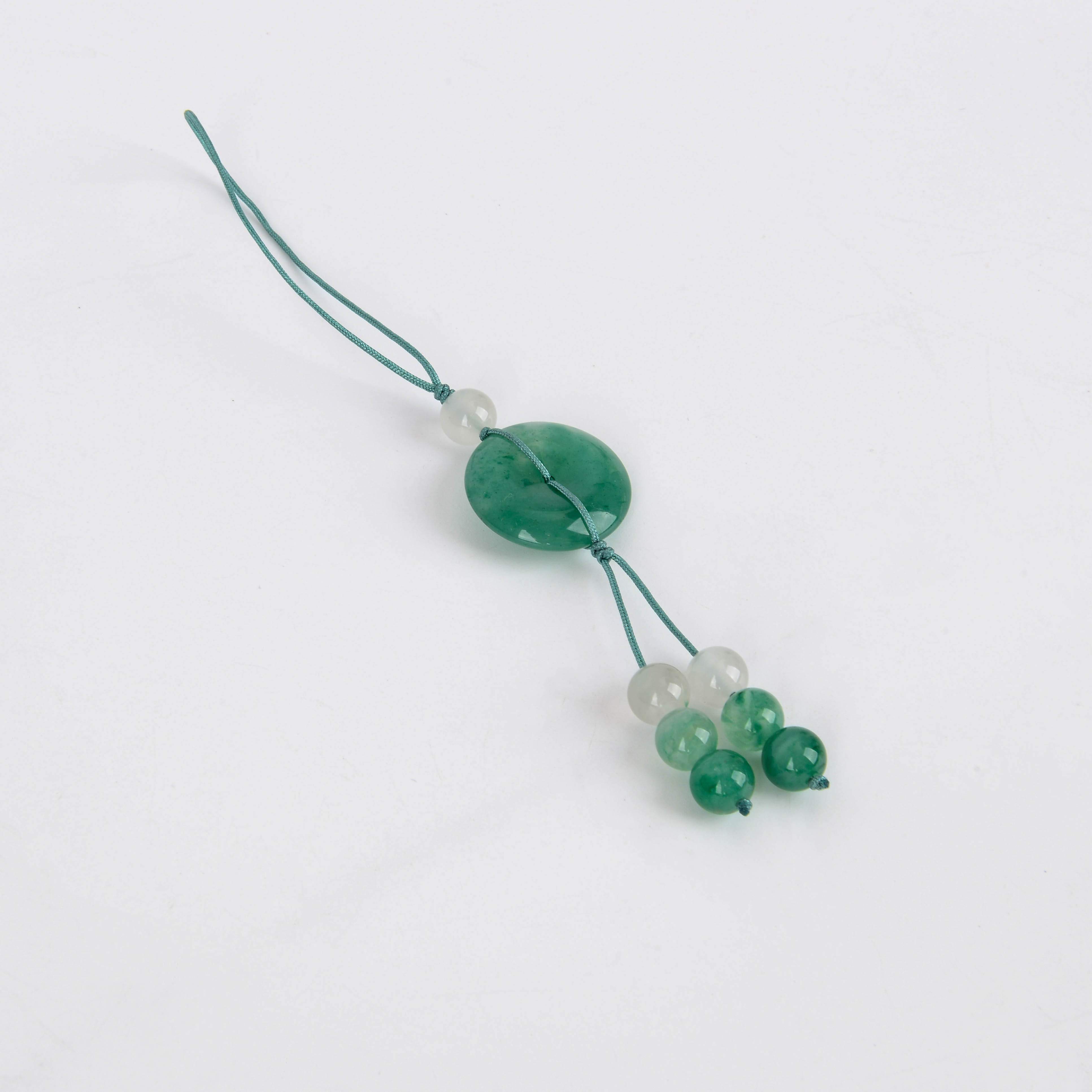 Optimized jade peace pendant mobile phone chain decoration with a niche and high-end feel, mobile phone lanyard, jade pendant, key pendant for women Application Scenario