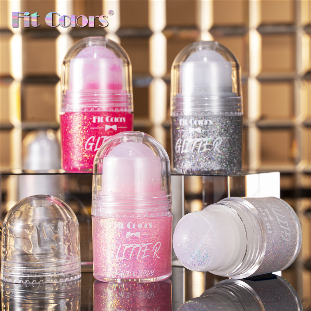Fit Colors 8-color Ball Sequin Gel Sequin Glitter Gel Body Painting Dazzling Eyeshadow details Picture