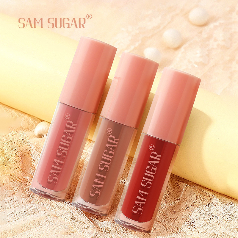 SAM SUGAR Matte non-stick Cup 6-color Lip Gloss set Matte Velvet easy-to-Apply Lip Gloss Glaze liquid details Picture