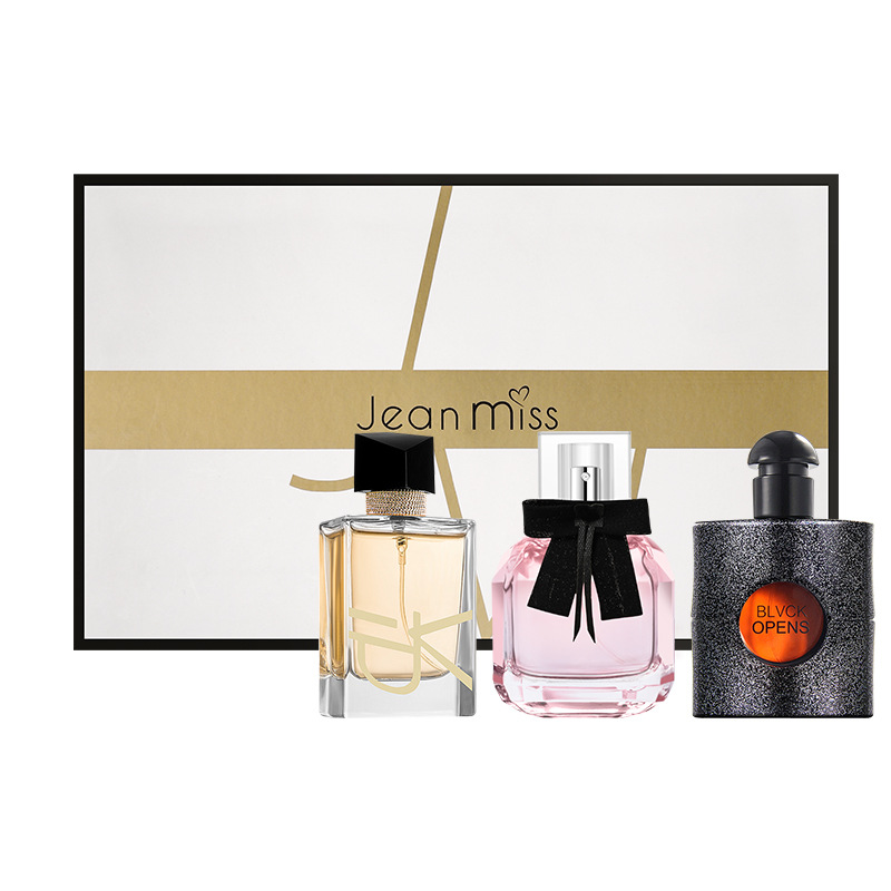 Small Town Yixiang Black Crow Perfume Gift Box, Long-lasting Light Fragrance, Douyin Bestseller, Reversal Freedom Lady Perfume Set Wholesale Item Picture