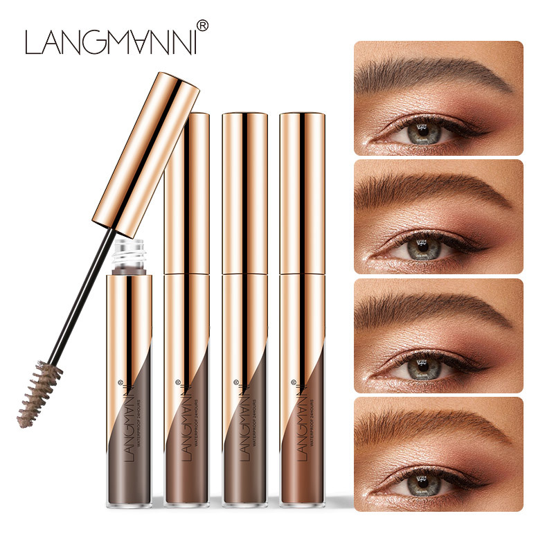Langmanni/ Langmanni Eyebrow dyeing Cream is a must-have for eyebrow painting. The eyebrow cream and eyebrow liquid are easy to operate full figure