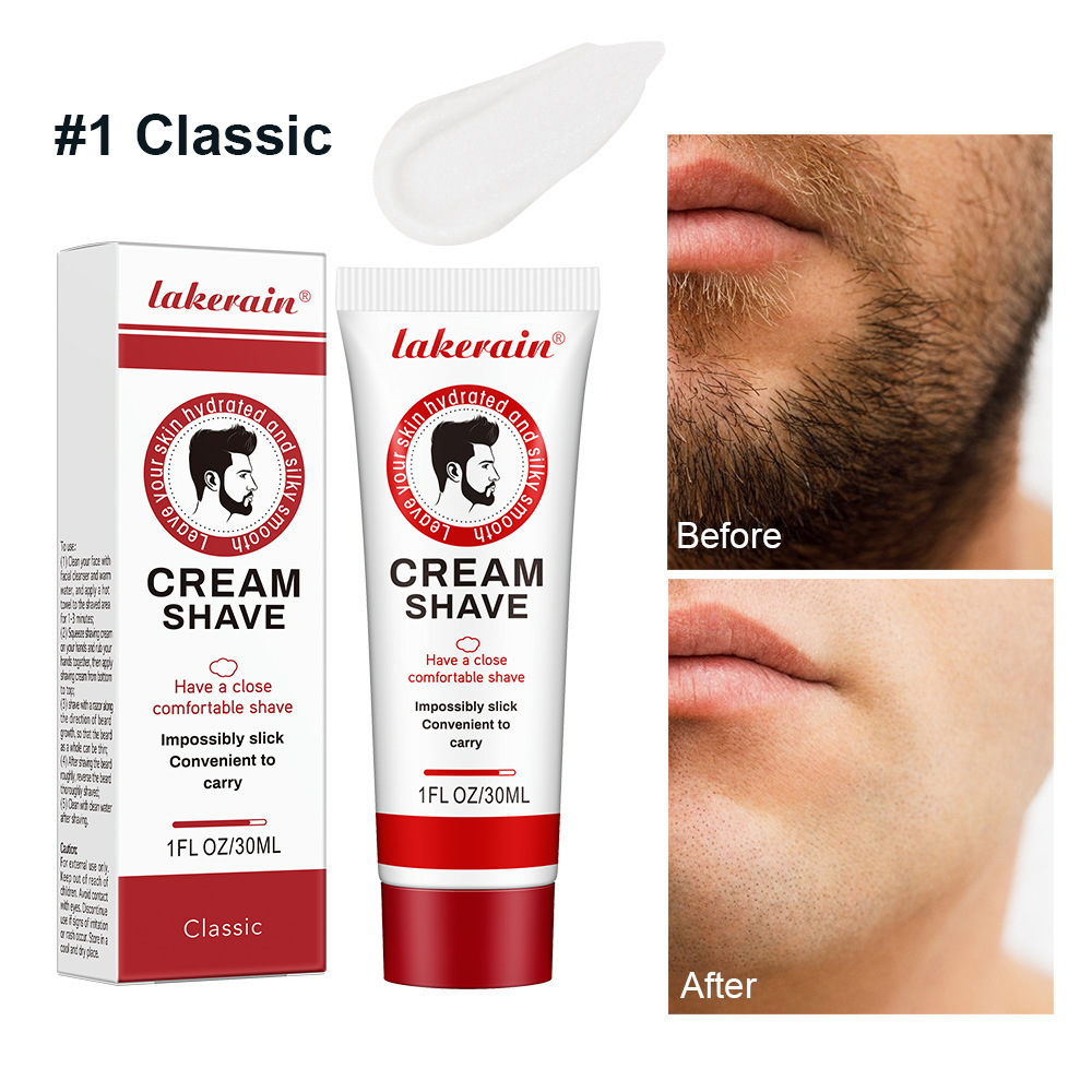 Cross-border lakerain Shaving Cream: Gentle, refreshing, Softening and silky shaving cream Item Picture