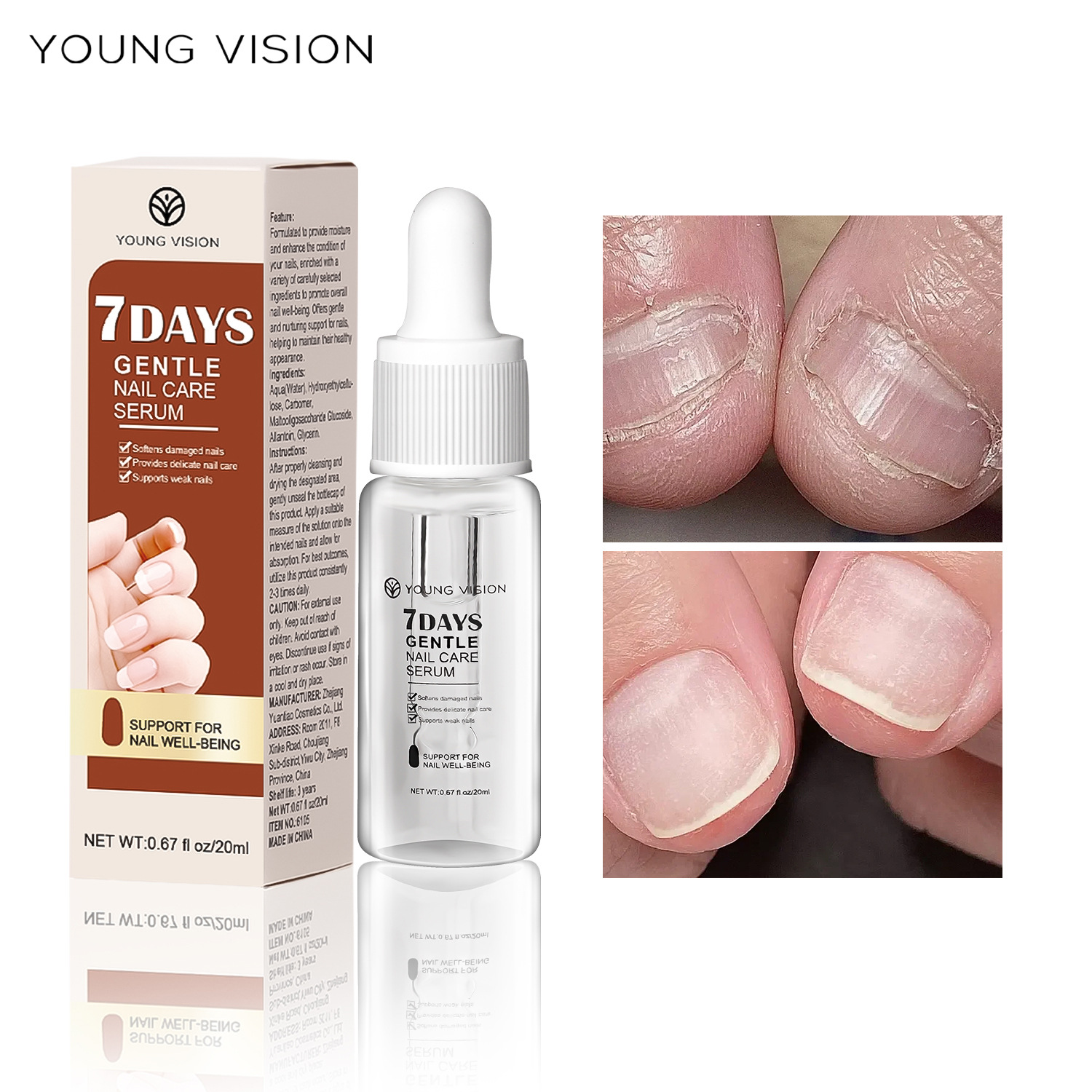 YOUNG VISION Nail Essence Beauty Nail Liquid details Picture
