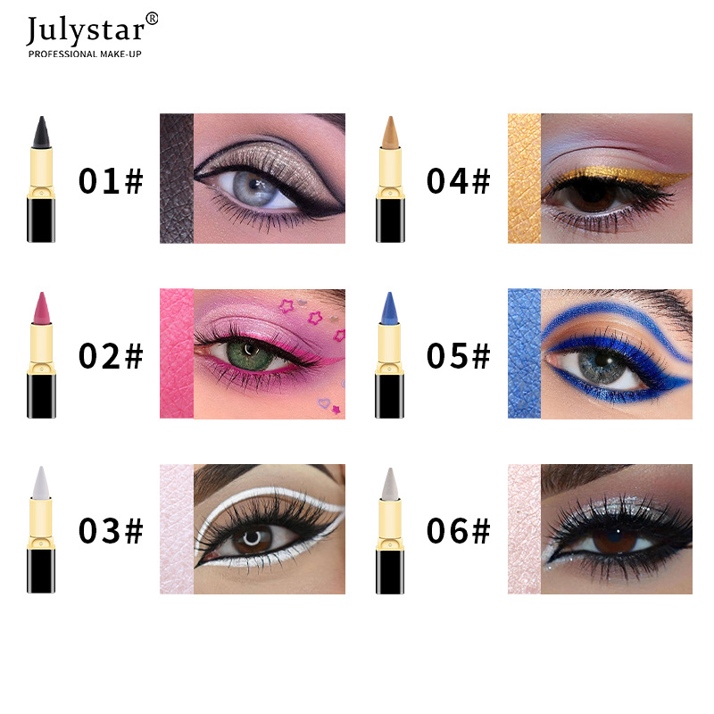 Julystar Rich and Colorful Natural Eyeliner Gel, easy to apply eyeliner gel Specification drawing