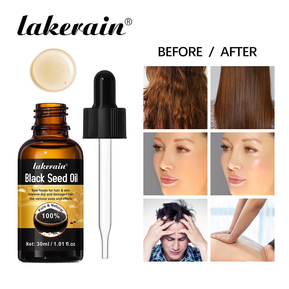 Cross-border new product lakerain Black Seed Oil Eyelash and Eyebrow Liquid details Picture