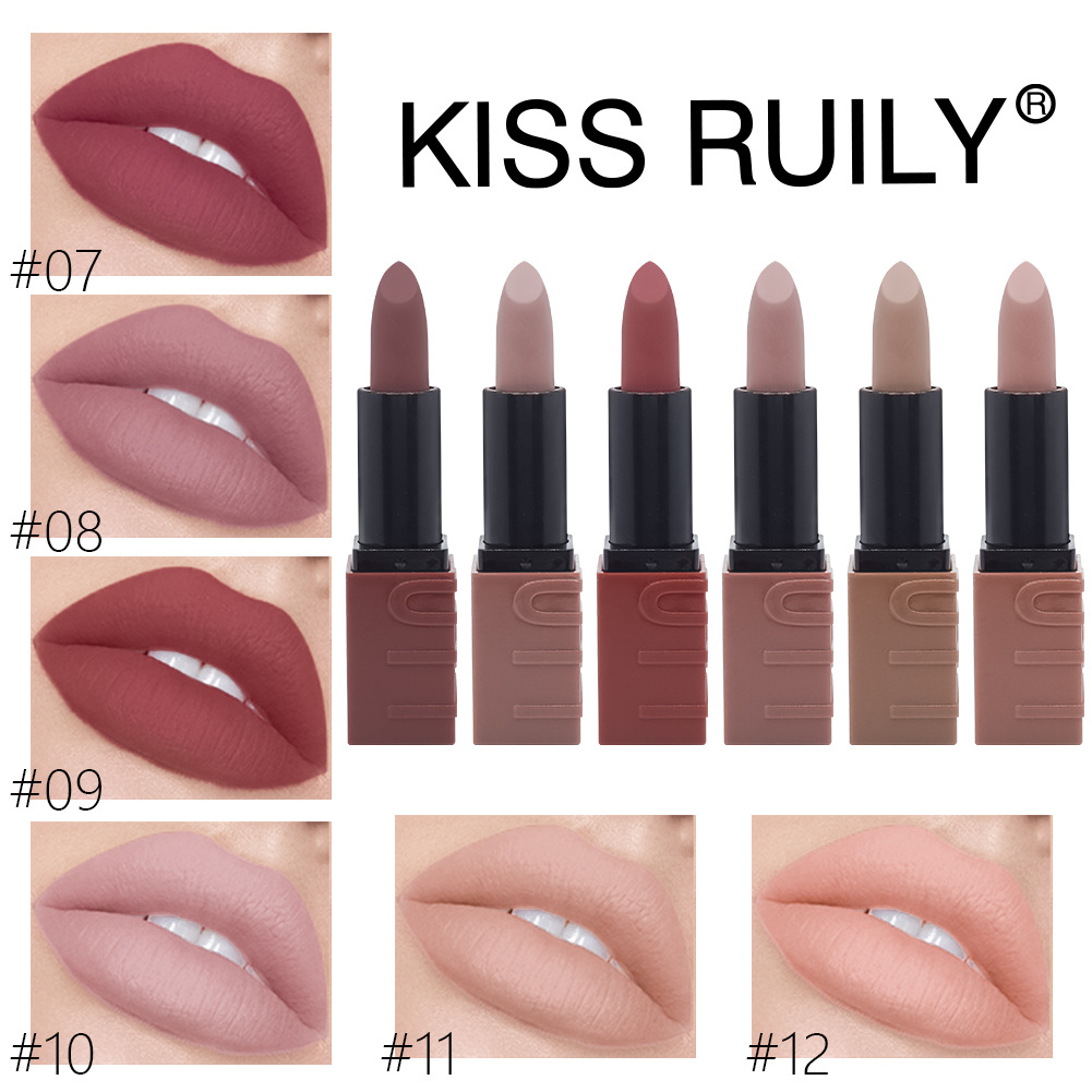 Full-service foreign trade beauty cross-border e-commerce lipstick matte moisturizing moisturizing matte lip makeup wholesale details Picture
