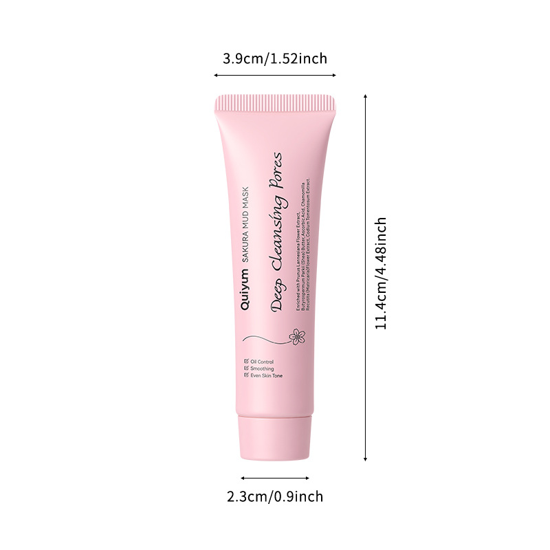 temu version QUIYUM Cherry Blossom Mask Mud 30g (Tube) Hydrating, Cleansing and Moisturizing Manufacturer wholesale Item Picture