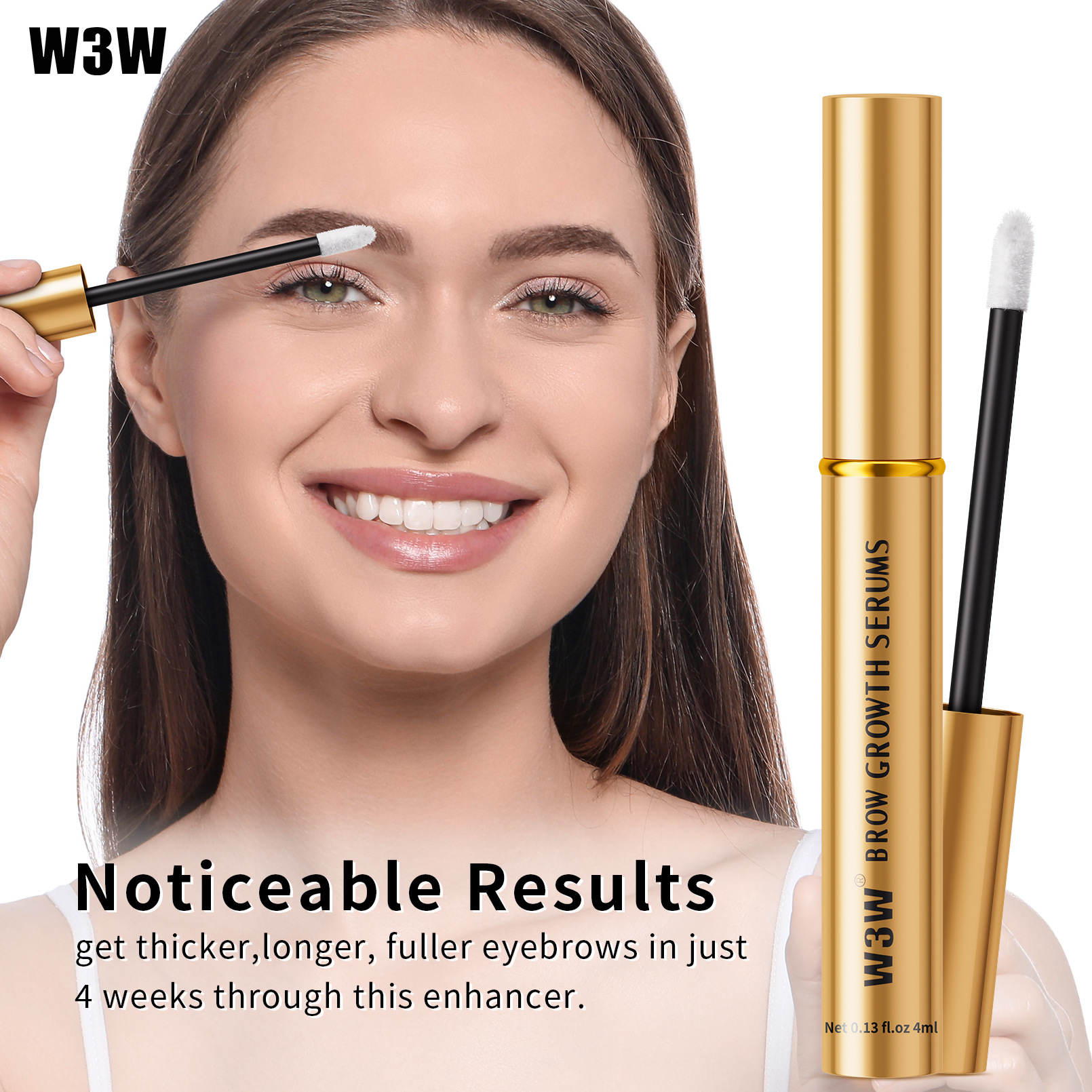 The new cross-border makeup product W3W Eyebrow Liquid, which naturally thickens and darkens the skin, is selling well on Amazon details Picture