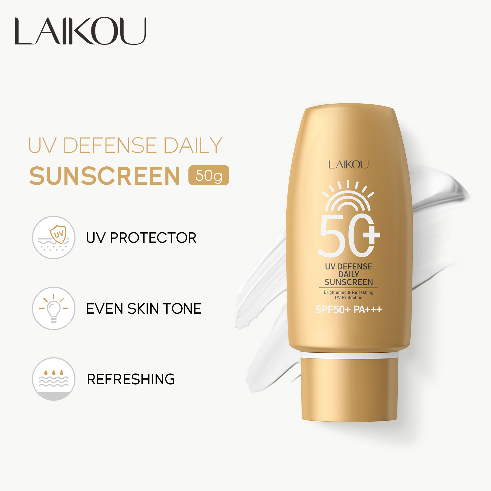 LAIKOU sunscreen50g LAIkou Protective Cream, Hydrating and Moisturizing Cosmetics and skin care products Cross-border full figure