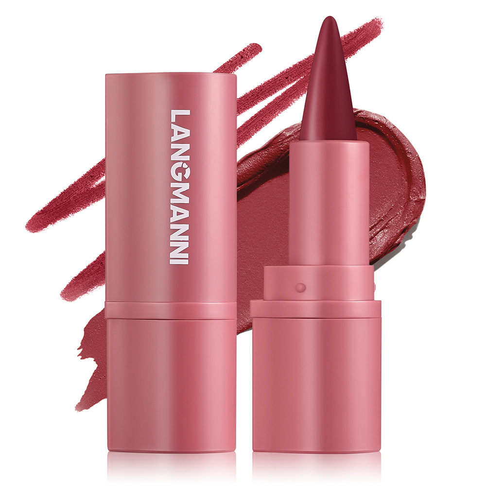 LANGMANNI's new multi-functional lip liner lipstick pen is available in 6 matte colors Item Picture