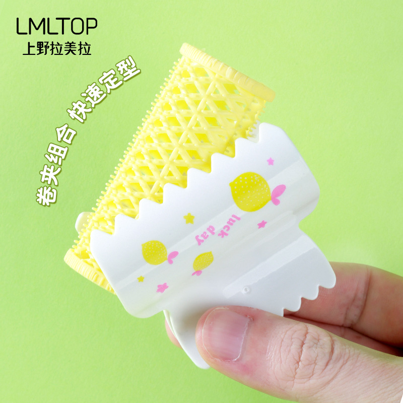 LMLTOP Fruit Pattern Hair Curler 2 sets DIY Air bangs Hair Curler Voluminous hair Clip SY107 details Picture