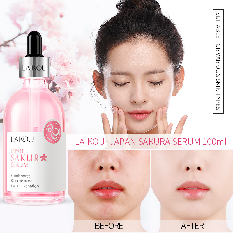 Cross-border Laicome Japanese Cherry Blossom Essence 100ml, essence Essence, hydrating and moisturizing facial care manufacturer wholesale Application Scenario