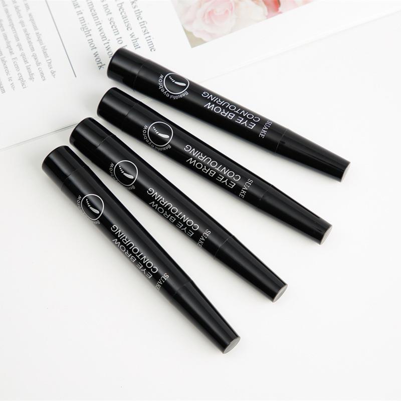 Four-pronged eyebrow pencils are long-lasting and do not smudge easily. They are waterproof, sweat-proof and do not fade easily. Wholesale of four-pronged eyebrow pencils Specification drawing