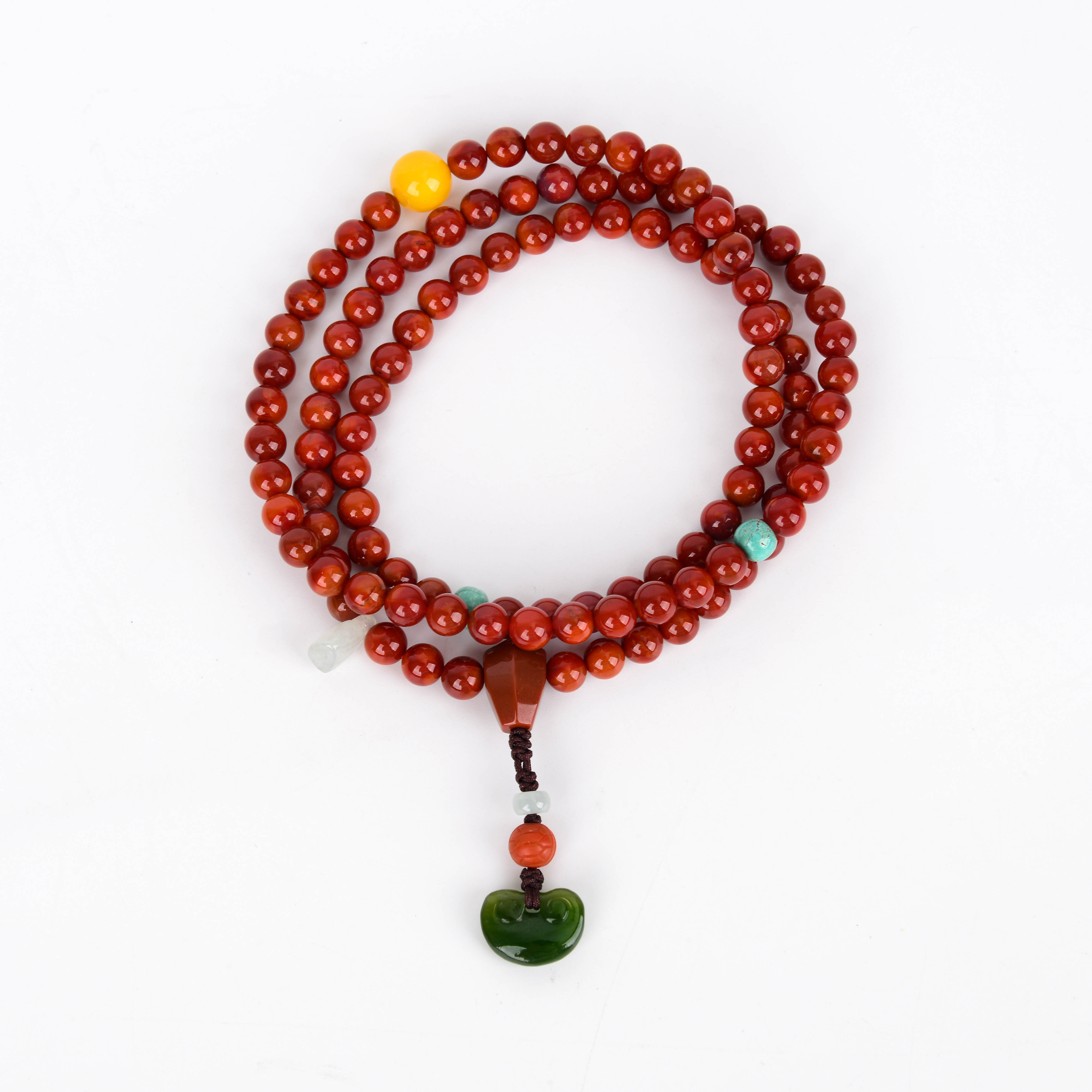 小红书同款中药手串新中式国风古法合香珠手饰男女双圈设计感手饰